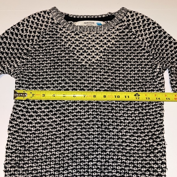 Anthropologie Sparrow Black and White Knit Sweater - Women’s Size XS - Picture 10 of 11